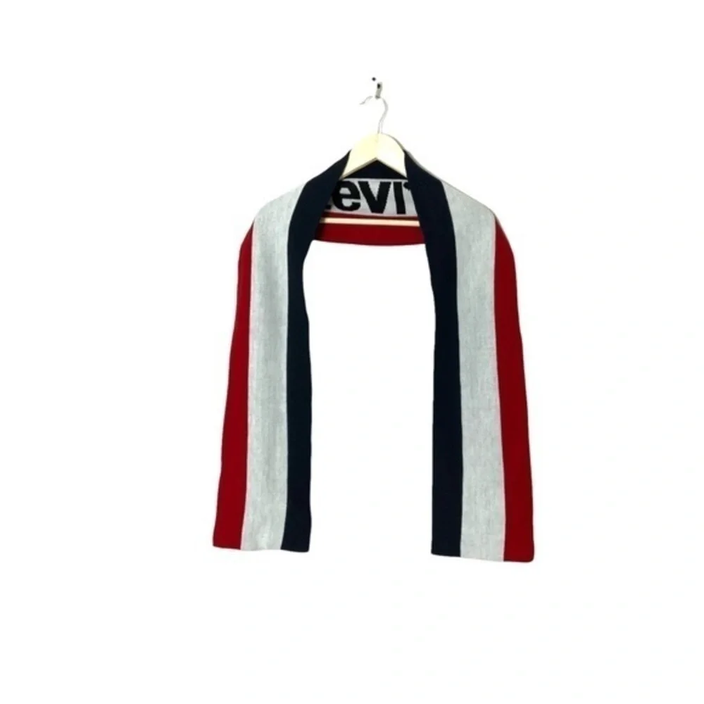 Levi’s Logo acrylic knit scarf‎